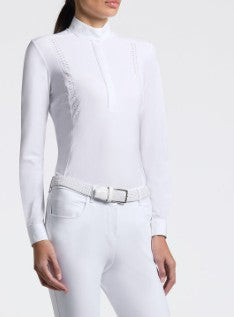 Cavalleria Toscana Long Sleeve Shirt with Perforation