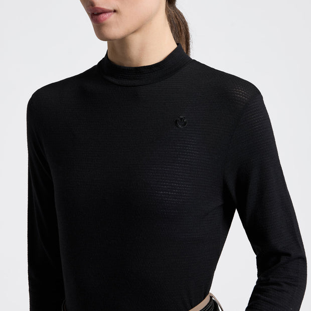 Cavalleria Toscana Women's Technical Wool Long Sleeve Performance T-Shirt