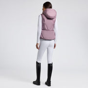 Cavalleria Toscana Women's Padded Nylon Hooded Vest